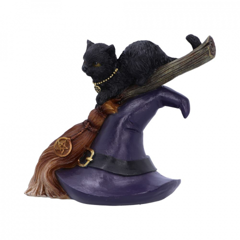 Figurină Pisică Neagră – Bewitched, Decor Gothic, Wicca, Rășină 13.3 cm [3]