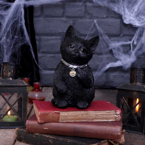 Figurine cu Animale - Figurină Pisică Neagră – Cattitude, Decor Gothic & Wiccan