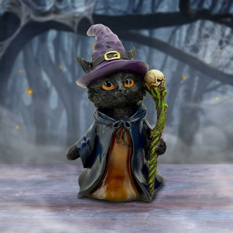 Figurine cu Animale - Figurina pisica vrajitor "Whiskered Wizard"