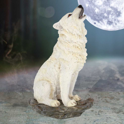 Figurine cu Animale - Figurina Storm's Cry – Lup Alb, 20 cm
