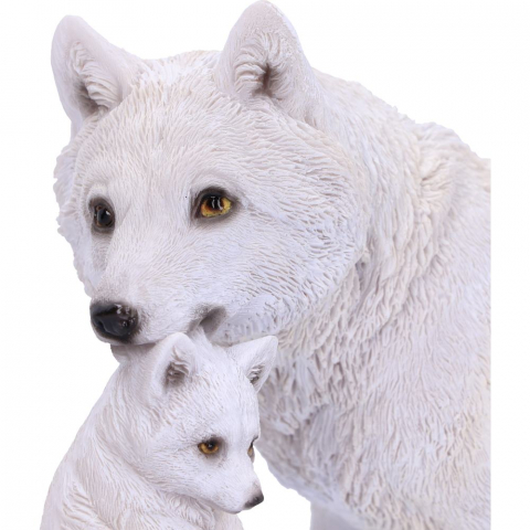Figurină 'Winter Bond' – Lupoaică și Pui, 30 cm [6]