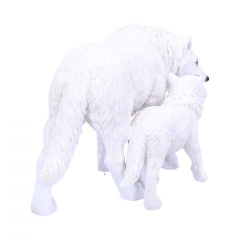 Figurină 'Winter Offspring' – Lupoaică și Pui, 20 cm [5]