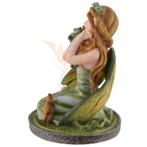 Figurină zână Verda cu coroană verde de flori [7]