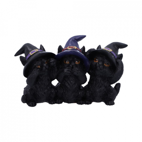 Figurine Three Wise Black Cats – Pisici negre intelepte [2]