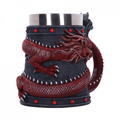 Halbă Dragon Coil Roșu [8]