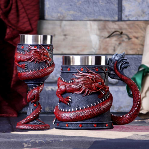 Halbă Dragon Coil Roșu [4]