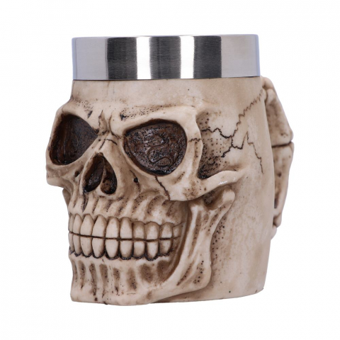 Halba Grinning Skull – Pahar gotic cu insert din otel inoxidabil [3]