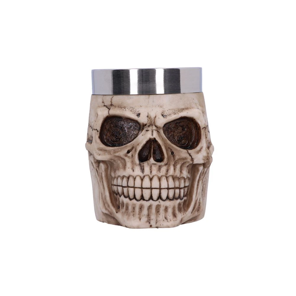 Halba Grinning Skull – Pahar gotic cu insert din otel inoxidabil [1]
