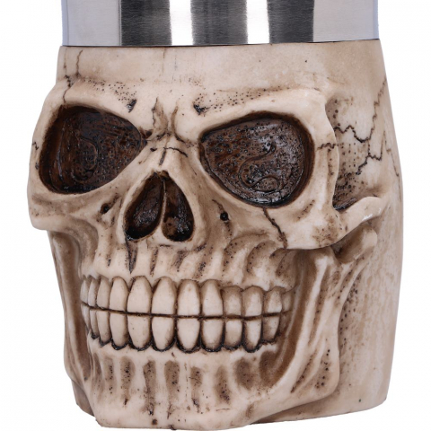 Halba Grinning Skull – Pahar gotic cu insert din otel inoxidabil [6]