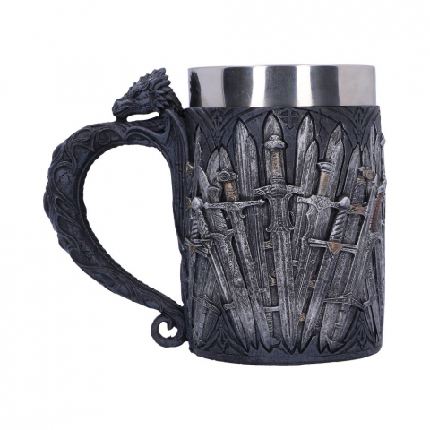Halba Medievala Sword Tankard cu Maner Dragon [4]