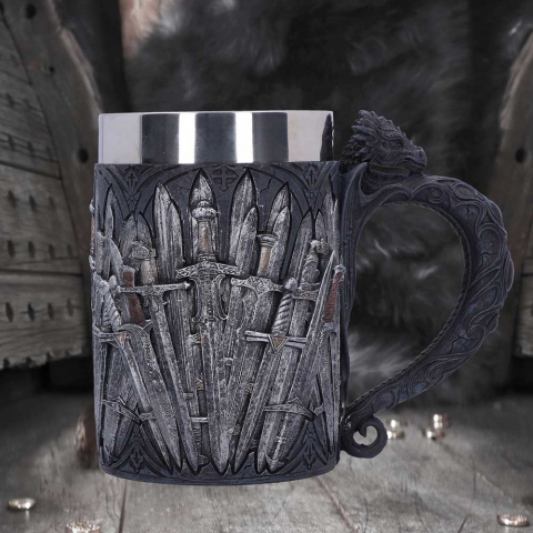 Halbă - Halba Medievala Sword Tankard cu Maner Dragon