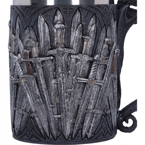Halba Medievala Sword Tankard cu Maner Dragon [6]