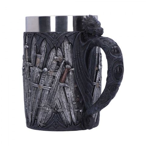 Halba Medievala Sword Tankard cu Maner Dragon [3]