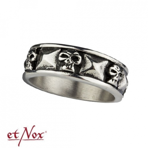 Inele - Inel etNox "Skulls" din otel inoxidabil