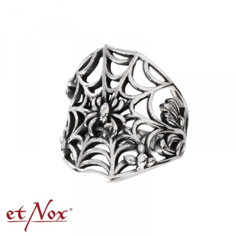 Bijutieri - Inel etNox „Spider Web” – Design pânză de păianjen din oțel inoxidabil