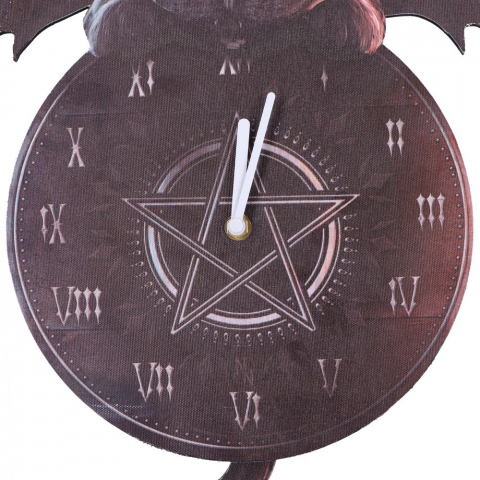 Malpuss Tickin' Clock – Ceas de Perete cu Pisica Gotica si Coada Pendul [7]