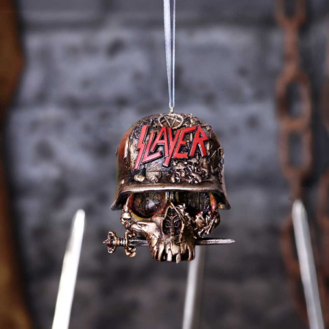Muzică - Ornament de agatat Craniu Slayer 8cm – Slayer Skull Hanging Ornament