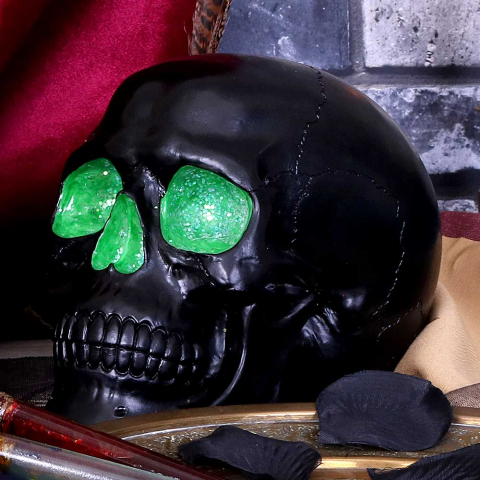 Ornament "Geode Skull Green" - Figurina Gotica [6]