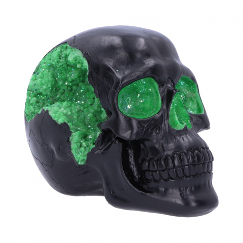 Ornament "Geode Skull Green" - Figurina Gotica [2]