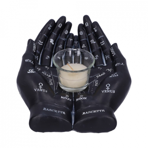 Palmist's Guide – Suport pentru Lumanare cu Design de Chiromantie [2]