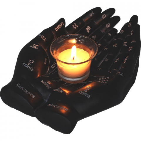 Palmist's Guide – Suport pentru Lumanare cu Design de Chiromantie [7]
