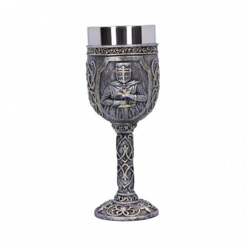 Pocal 'Armoured Medieval Knight Soldier' de 19 cm – Design cu cavaler medieval și detalii aurii [2]