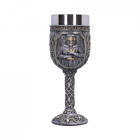 Pocal 'Armoured Medieval Knight Soldier' de 19 cm – Design cu cavaler medieval și detalii aurii [4]