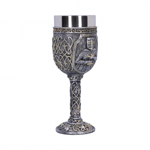 Pocal 'Armoured Medieval Knight Soldier' de 19 cm – Design cu cavaler medieval și detalii aurii [5]