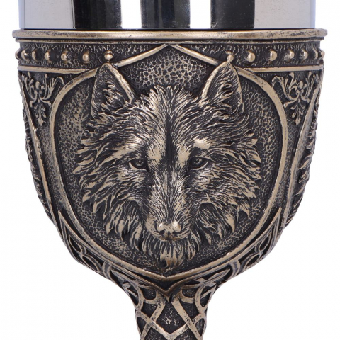 Pocal decorativ cu tematică lup medieval – Wild Thirst Chalice [6]