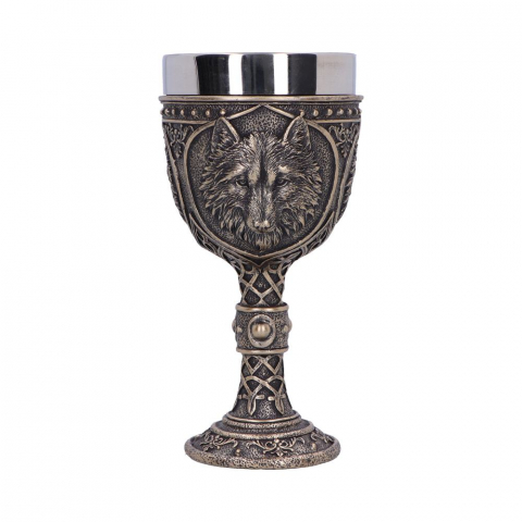 Pocal decorativ cu tematică lup medieval – Wild Thirst Chalice [2]