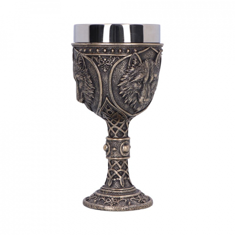 Pocal decorativ cu tematică lup medieval – Wild Thirst Chalice [5]