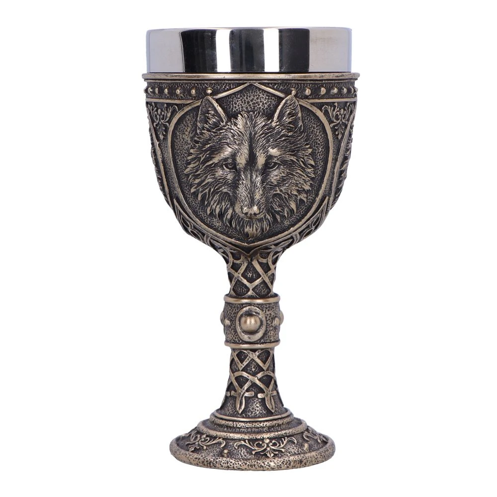Pocal decorativ cu tematică lup medieval – Wild Thirst Chalice [1]
