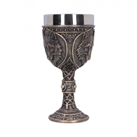Pocal decorativ cu tematică lup medieval – Wild Thirst Chalice [4]