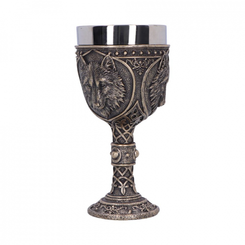 Pocal decorativ cu tematică lup medieval – Wild Thirst Chalice [3]
