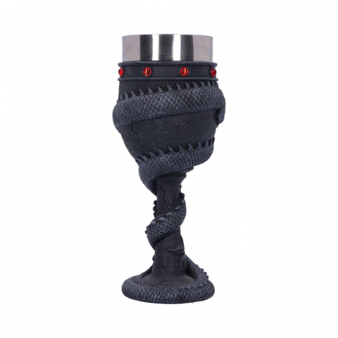 Pahar de vin cu dragon chinez negru încolacit [7]