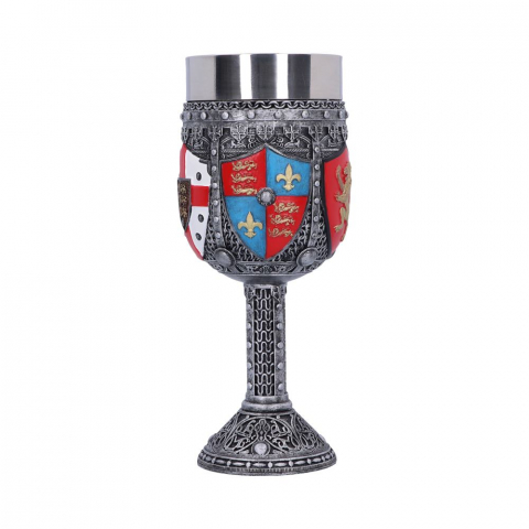 Pocal englezesc de 17 cm – Design heraldic, insert din oțel inoxidabil [2]