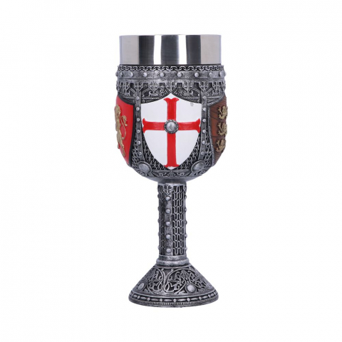 Pocal englezesc de 17 cm – Design heraldic, insert din oțel inoxidabil [4]