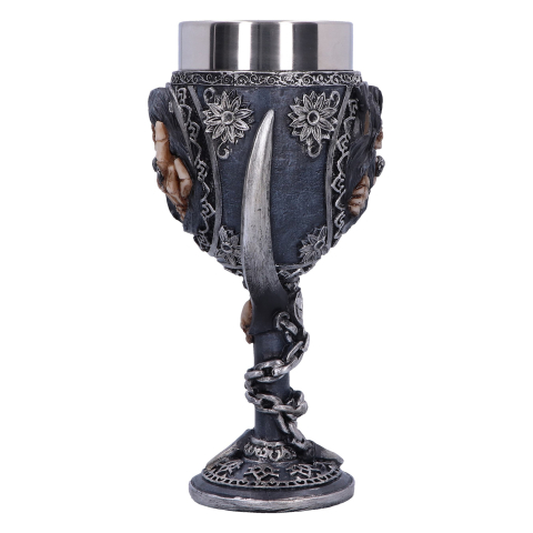 Pocal gotic Curse Goblet – Design schelet provocator, 20 cm [2]