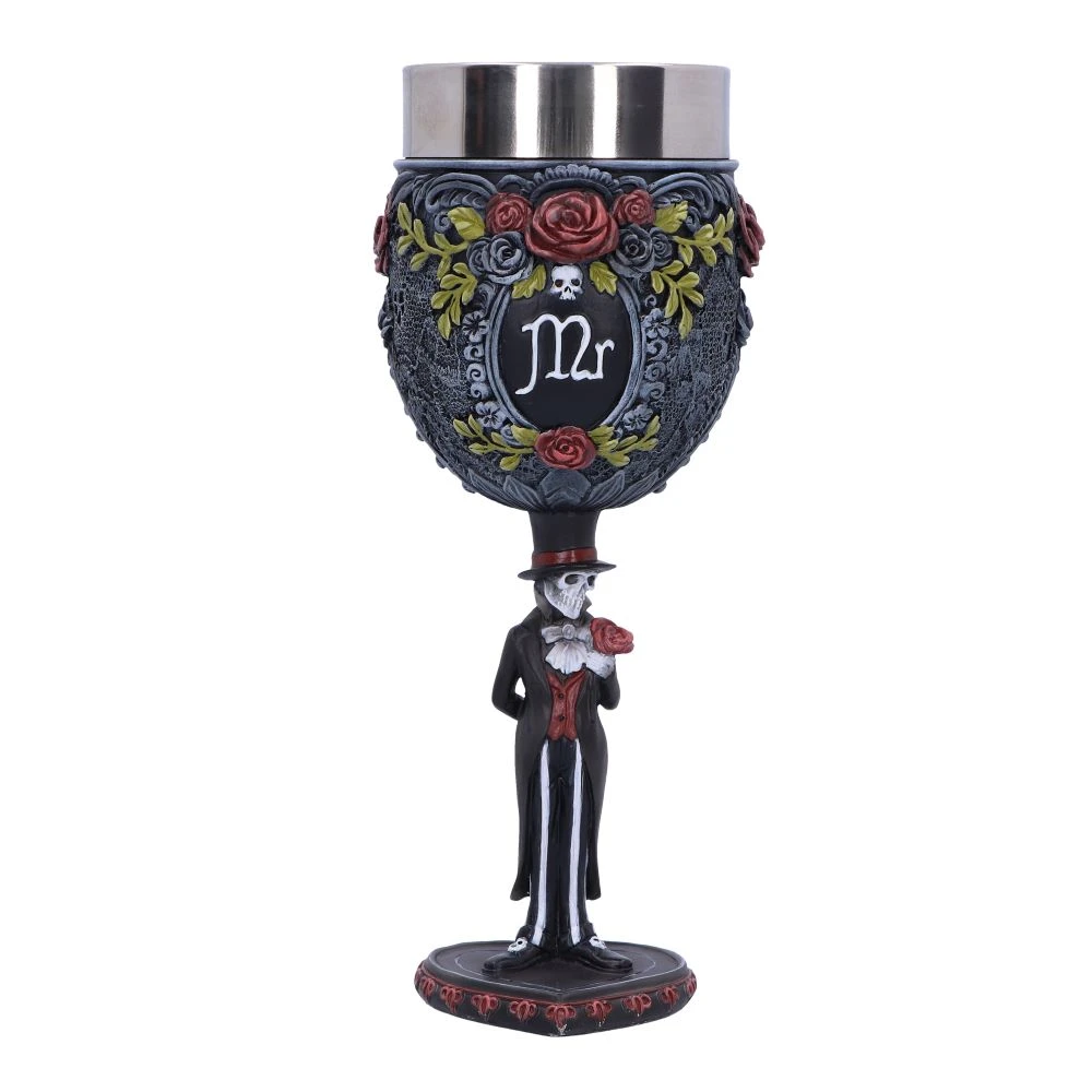 Pocal gotic Mr Goblet – Design schelet masculin, 21 cm [1]