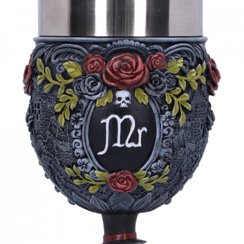 Pocal gotic Mr Goblet – Design schelet masculin, 21 cm [6]