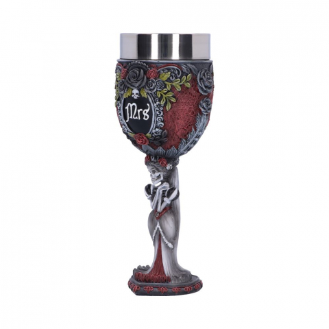 Pocal gotic Mrs Goblet – Design schelet feminin, 21 cm [3]