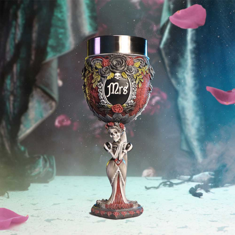 Pocal - Pocal gotic Mrs Goblet – Design schelet feminin, 21 cm