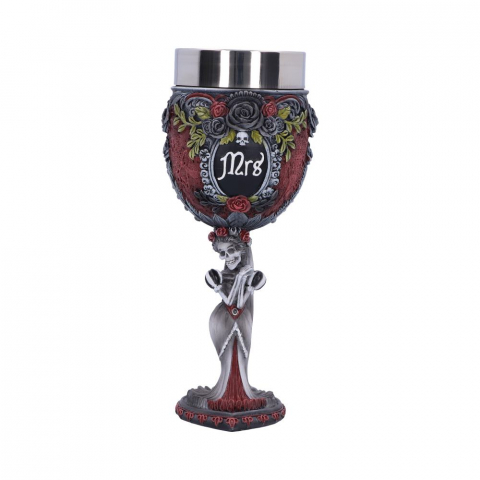 Pocal gotic Mrs Goblet – Design schelet feminin, 21 cm [2]