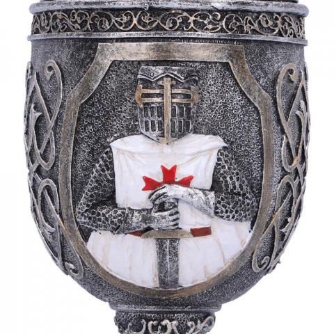 Pocal 'Templar' de 19 cm – Design cu cavaler medieval și detalii aurii [7]