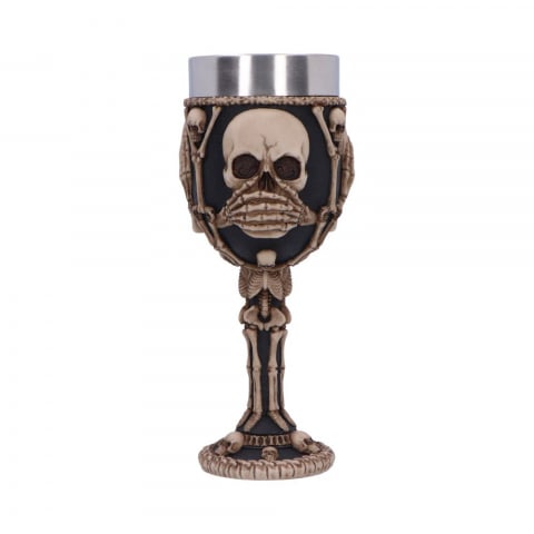 Pocal 'Three Wise Skeletons' de 20 cm – Design cu trei schelete înțelepte [5]