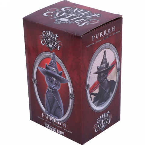 Purrah – Figurina Pisica Neagra Gotica cu Simboluri Oculte [6]