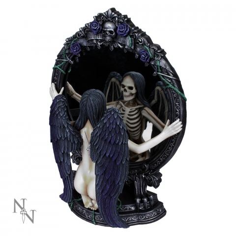 Gothic - Figurina gotica Fates Reflection – Ornament cu oglinda