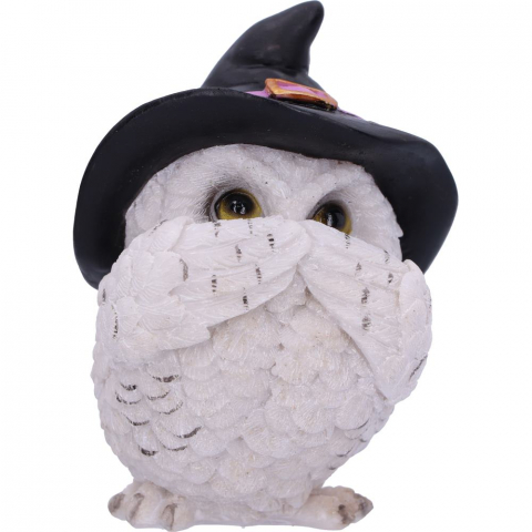 Set de 3 figurine bufnite albe "Trei intelepte" – 9 cm [7]