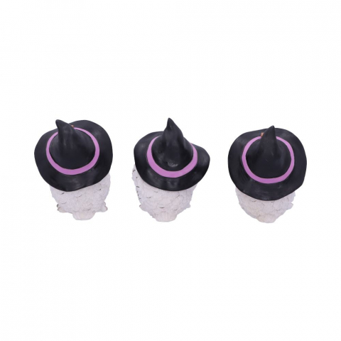 Set de 3 figurine bufnite albe "Trei intelepte" – 9 cm [4]