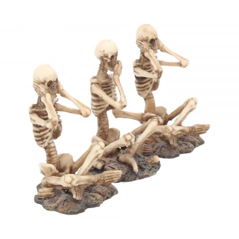 Decor - Set figurine "See No, Hear No, Speak No Skeletons"